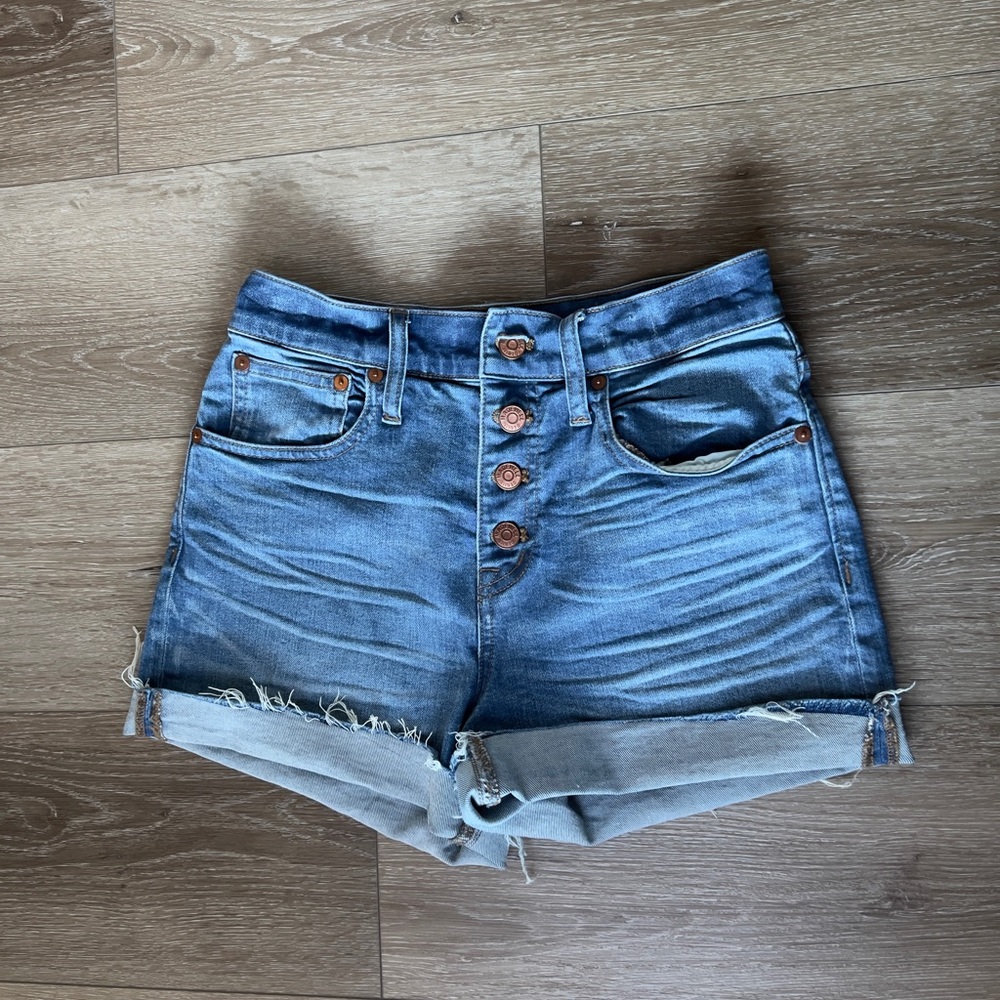 Madewell high rise denim shorts